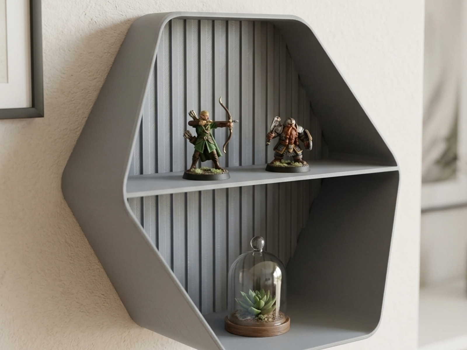 Estante Hexagonal para Miniaturas - oferta editorial