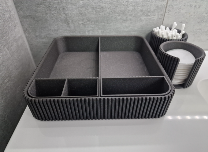 Organizador de Baño Acanalado - foto editorial