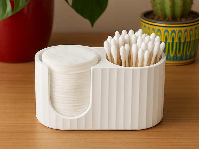 Organizador para Q-Tips y Discos de Algodón - foto editorial